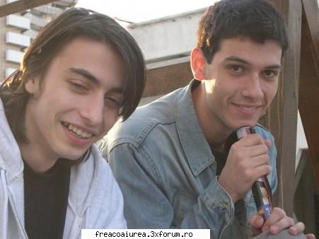 cristi si andrei , cu par pe^motoare